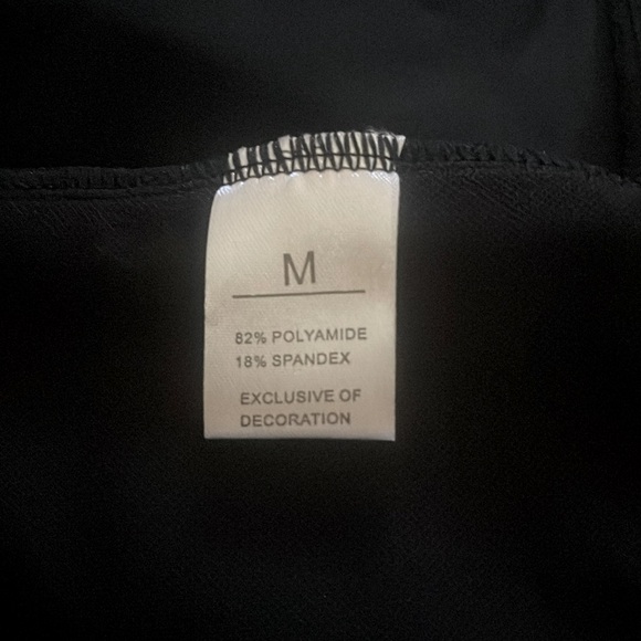 Black Mid Waisted Elastic Detail Swimwear Shorts - Picture 6 of 6